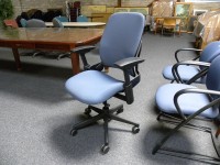 Used Steelcase Leap Chair, Blue