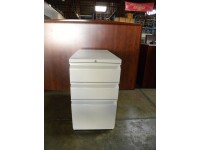 3 Drawer Box Box File Mobile Pedestal, White