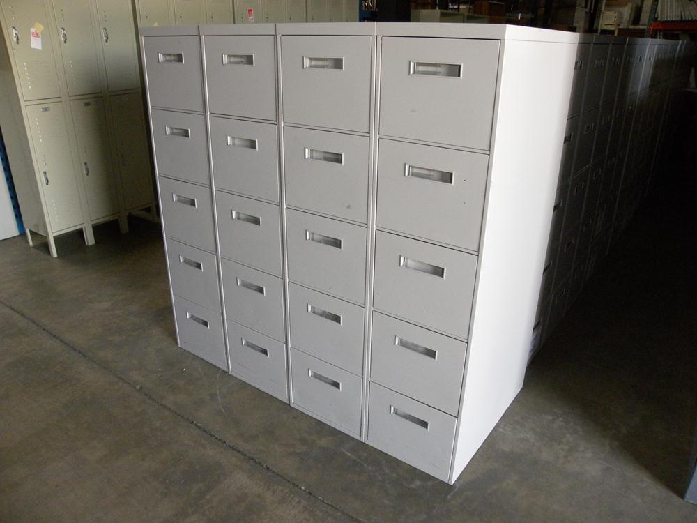 Used 800 Series 5 Drawer Letter Size Vertical File Cabinet By Steelcase White