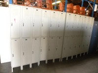 Used Storage Lockers, 3 per Row 2 per Column (Set of 6) - 1 Available