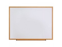 Dry Erase Board, Melamine, 48 x 36, Oak Frame, New