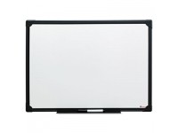 Dry Erase Board, Melamine, 24 x 18, Black Frame, New