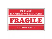 FRAGILE HANDLE WITH CARE Self-Adhesive Shipping Labels, 3 x 5, 500/Roll, New