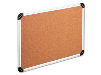 Cork Board with Aluminum Frame, 36 x 24, Natural, Silver Frame, New