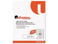 Laser Printer Permanent Labels, 1 x 4, Clear, 1000/Box, New